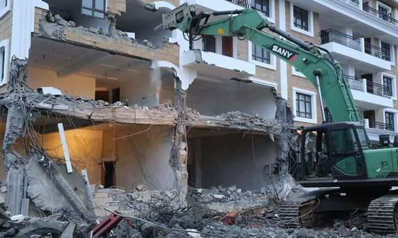 Pangani estate demolished