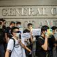 Protesters marched to the United States consul in Hong Kong seeking support for opposition to a proposed extradition law