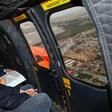 Sanchez flew over the affected areas and then visited a command centre
