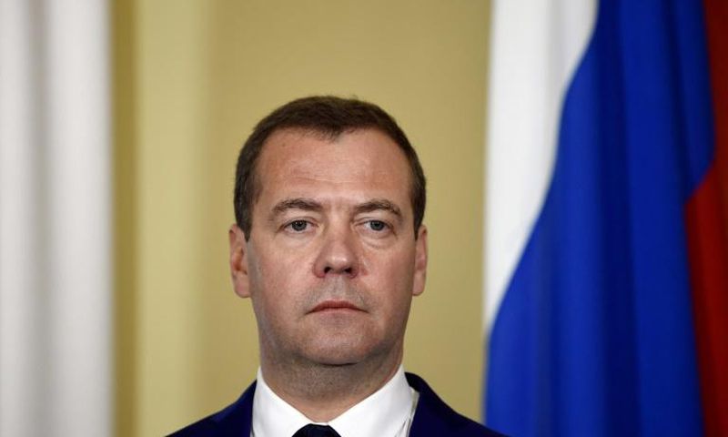 Russian Prime Minister Dmitry Medvedev, pictured here in 2018, is on a two-day visit to Cuba