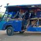 Nasiib Sacco bus involved in a grisly road accident at Tula area along the Mwingi-Garissa road (Twitter)