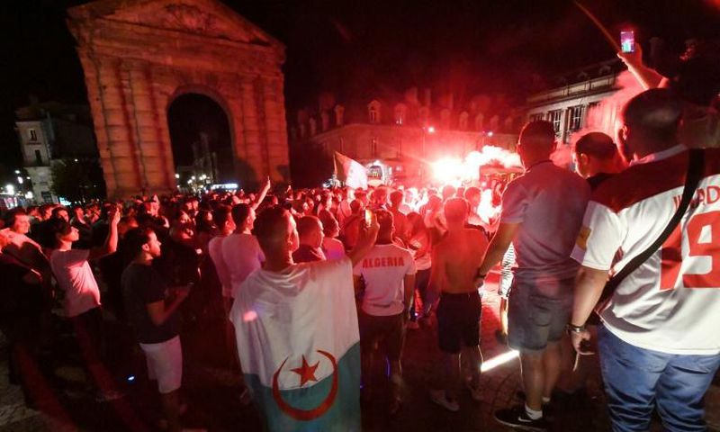 Earlier celebrations were marred by street clashes and pillaging