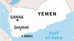 Map of Yemen locating Qatabah in Daleh province.