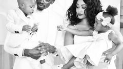 Diamond Platnumz and Zari Hassan together with their Kids. .