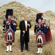 Trump during construction of his golf course on the Menie Estate near Aberdeen in 2010
