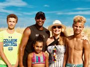 Lacey and her family on vacation last year.