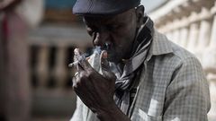 A man smoking