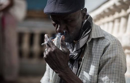 A man smoking