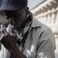 A man smoking