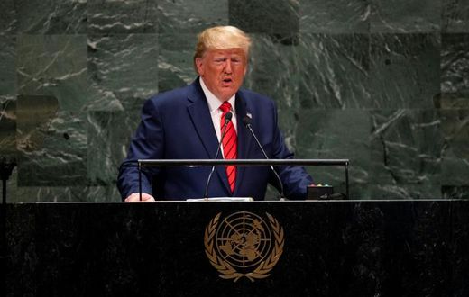 US President Donald Trump addresses the United Nations where he criticized Iran and China