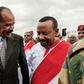 Peacemakers: Abiy Ahmed, right, and Eritrean President Isaias Afwerki in November 2018