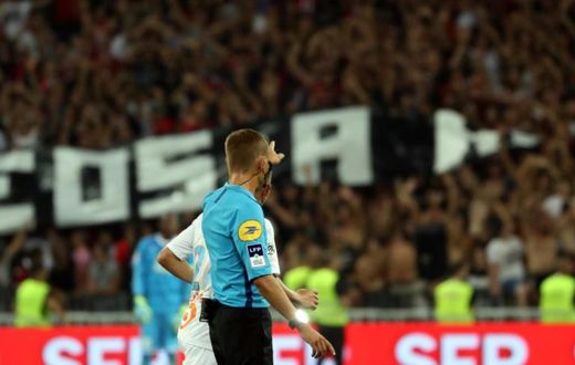 French football authorities have told politicians to 'have faith in us' as a row over homophobia in stadiums shows no sign of going away