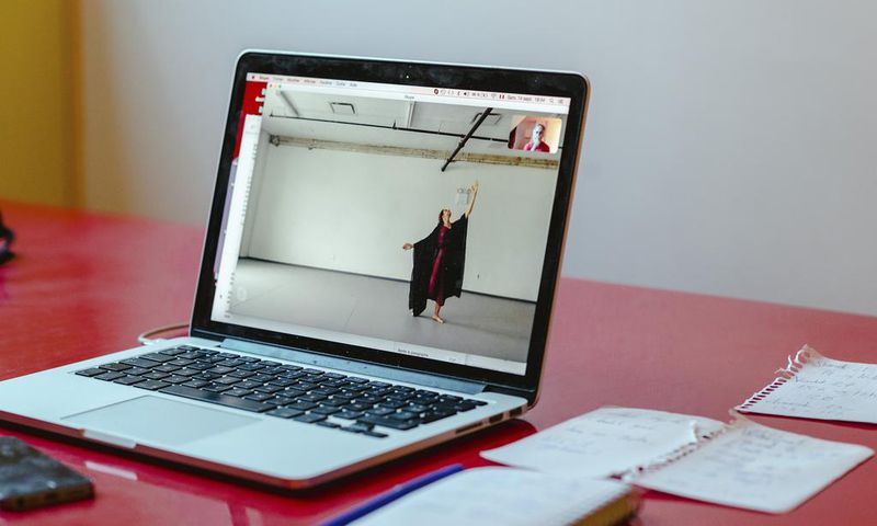 When the Choreographer Won't Fly, the Dancers Rehearse by Skype