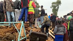 4 pupils rushed to KNH, dozens trapped as classroom collapses in Nairobi