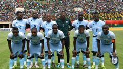 A file photo of the Botswana national team, who drew with Malawi Saturday in a 2022 World Cup qualifier
