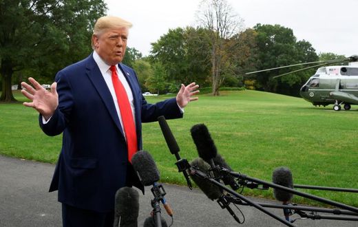 US President Donald Trump tells reporters that both Ukraine and China should investigate his potential 2020 election rival, former vice president Joe Biden