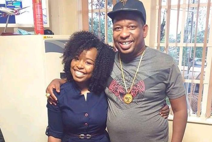 Saumu Mbuvi with her dad Governor Mike Sonko