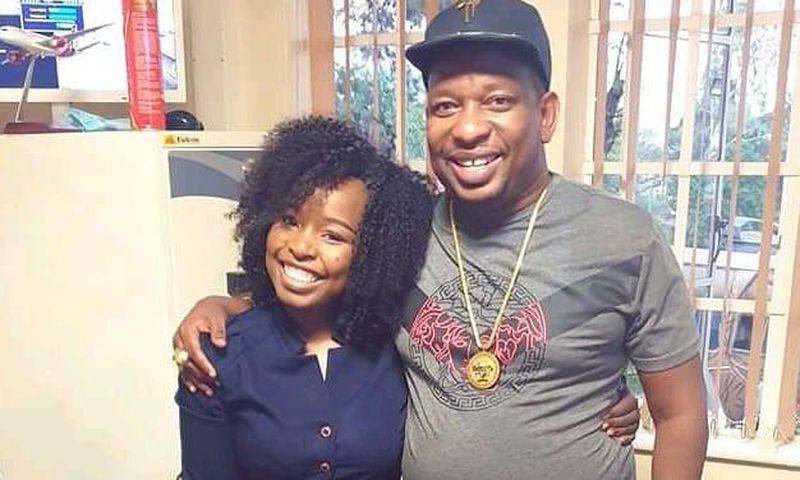 Saumu Mbuvi with her dad Governor Mike Sonko
