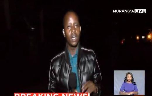Royal Media Services journalist Victor Kinuthia