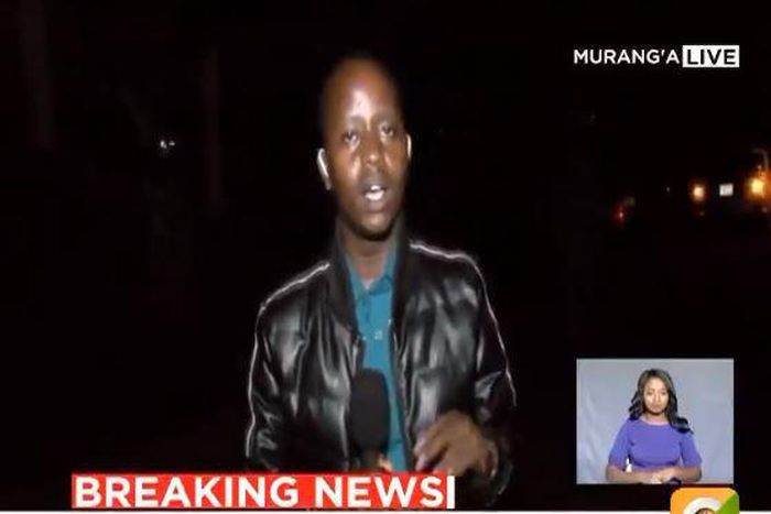 Royal Media Services journalist Victor Kinuthia