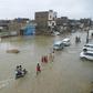 Government hospitals in Karachi said 12 people had died in recent days in flood-related incidents
