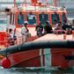 A Spanish coastguard vessel, like this one pictured in 2017, rescued the 27 people from a troubled boat