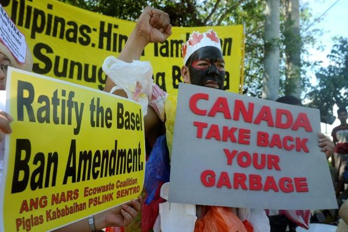 The festering diplomatic row is over tonnes of rubbish shipped to the Philippines from Canada in 2013 and 2014