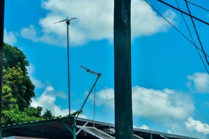 In Havana, residents install antennas on the roofs of their homes to pick up the state WiFi signal that is only available in public squares and parks