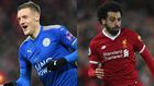 Jamie Vardy and mohamed Salah will go head to head this weekend. (Courtesy)