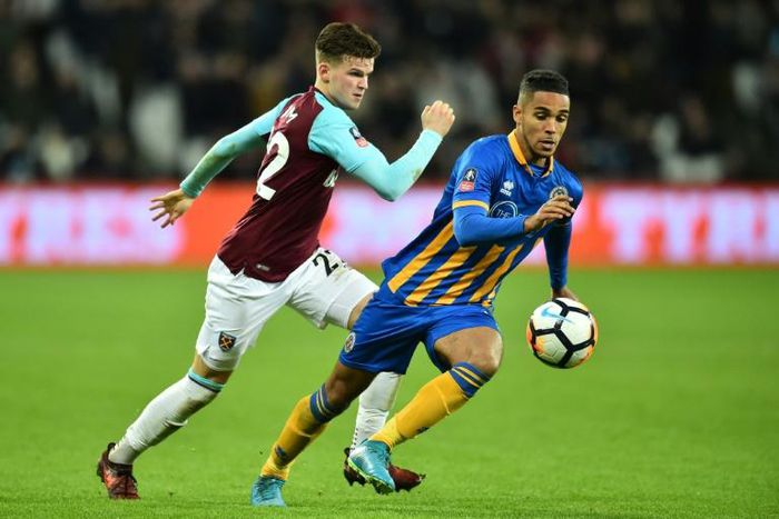 Derby's Max Lowe (R, pictured January 2019) scored a 20th-minute own goal during the match against Leeds