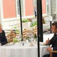 US President Donald Trump agreed to a last-minute lunch date with G7 host Emmanuel Macron of France in Biarritz on Saturday