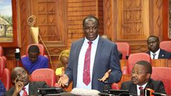 Council of Governors Chairman Wycliffe Oparanya during a recent appearance at Parliament (Twitter)