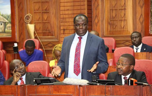 Council of Governors Chairman Wycliffe Oparanya during a recent appearance at Parliament (Twitter)