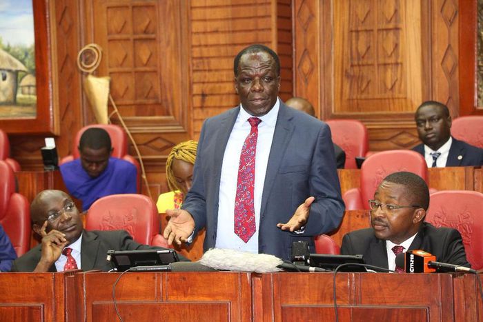 Council of Governors Chairman Wycliffe Oparanya during a recent appearance at Parliament (Twitter)