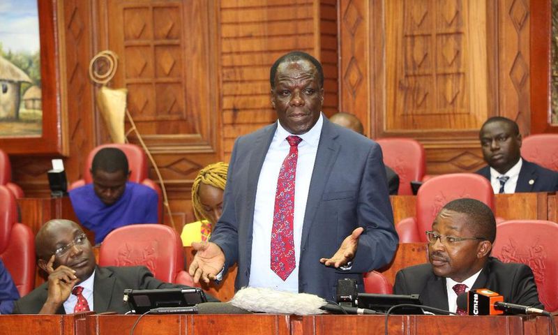 Council of Governors Chairman Wycliffe Oparanya during a recent appearance at Parliament (Twitter)