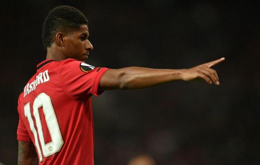 Manchester United forward Marcus Rashford is struggling for goals