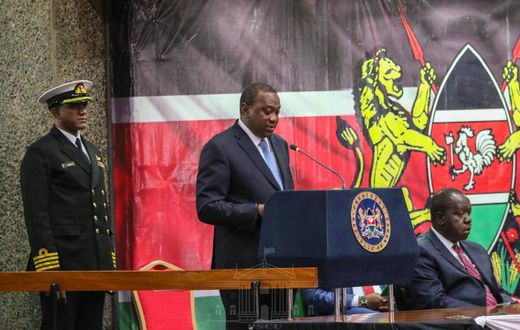 File image of President Uhuru Kenyatta during the launch of the countdown to the 2019 Kenya Population and Housing Census