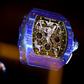 A watch by Swiss manufacturer Richard Mille on display at the 28th International Fine Watchmaking Exhibition SIHH in Geneva in 2018