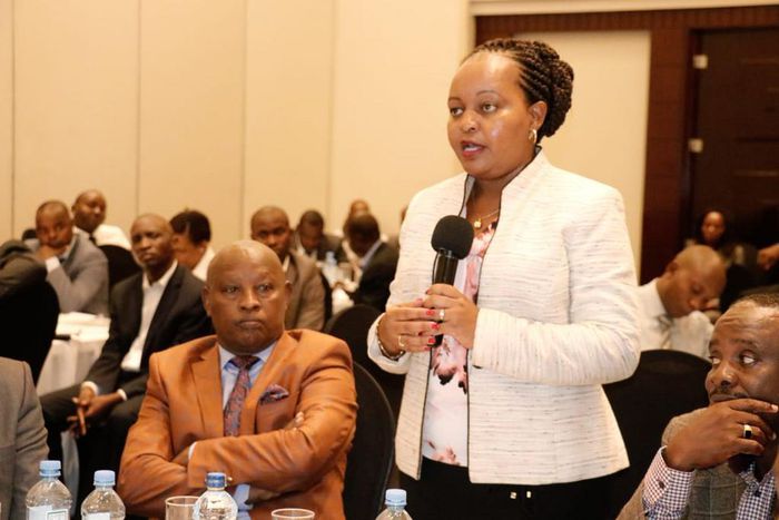 Kirinyaga Governor Anne Waiguru during a past public forum (Twitter)
