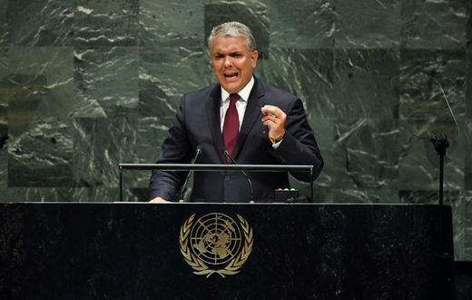 Colombia's president put the UN on alert about alleged Venezuelan misdeeds -- but the captions were wrong