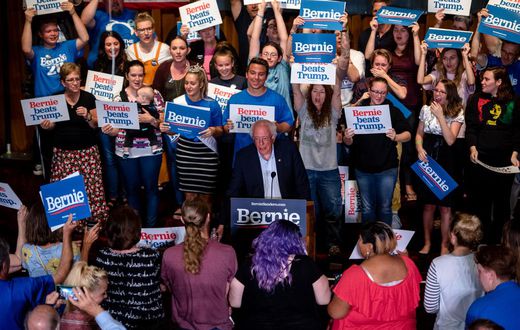 Sanders Posts Biggest Quarter, Adding $25 Million