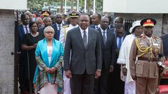 President Uhuru Kenyatta announces the end of public commemoration of Mzee Jomo Kenyatta's death during 41st memorial service on August 22, 2019