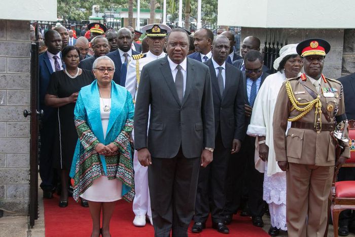 President Uhuru Kenyatta announces the end of public commemoration of Mzee Jomo Kenyatta's death during 41st memorial service on August 22, 2019