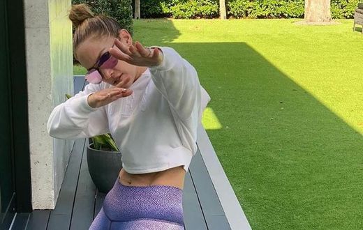 J.Lo Shows Off Her Abs While Doing 'Karate'
