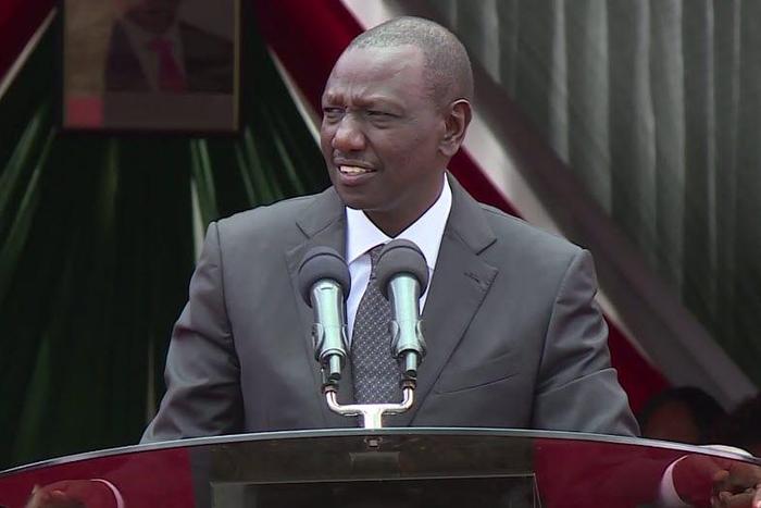 File image of Deputy President William Ruto speaking at a function in Embu A vehicle in his convoy knocked down a seven-year old boy in Busia on Friday, 07 June 2019