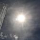 A thermometer reaching almost 37 degrees Celsius in the northern French city of Godewaersvelde, near Lille, on Monday