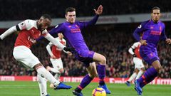Last season's match between Arsenal and Liverpool. (Courtesy)
