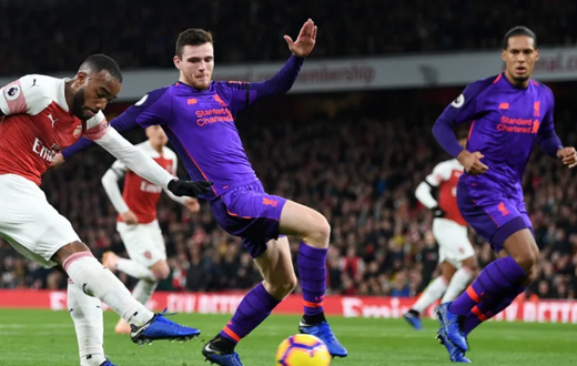 Last season's match between Arsenal and Liverpool. (Courtesy)