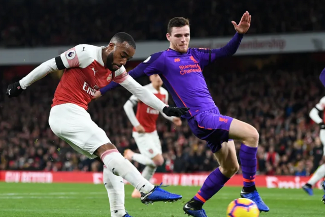 Last season's match between Arsenal and Liverpool. (Courtesy)