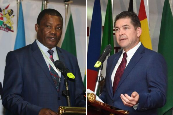 Speaker Justin Muturi clashes with Ambassador Kyle McCarter during Parliamentary Security-Intelligence global conference